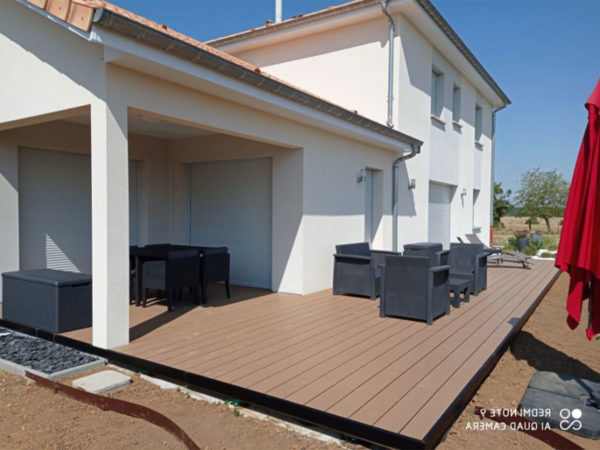 Terrasse composite Optima Eko marron sierra Océwood