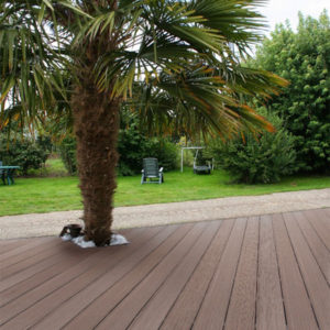 Terrasse composite Optima Plus marron foncé arabica Océwood